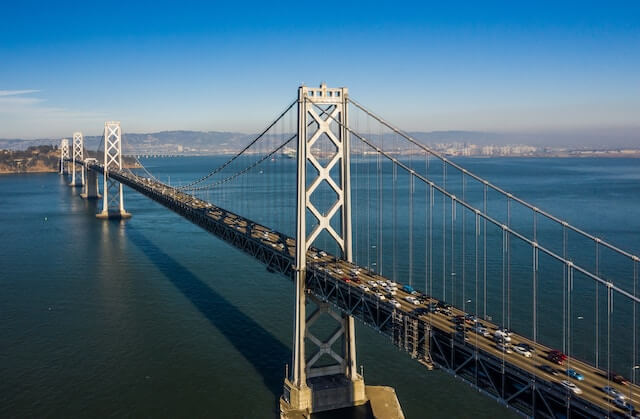 aerial view of bridge (1) gallery image for San Francisco
